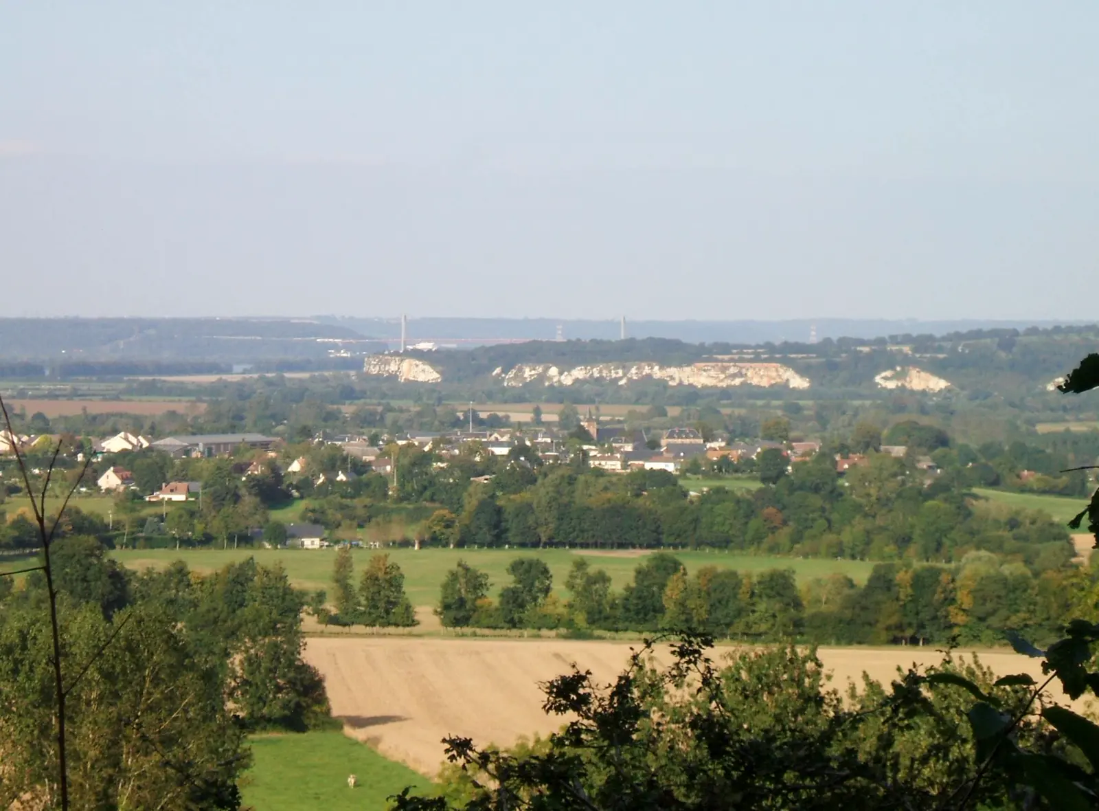 La vallée vue du camping